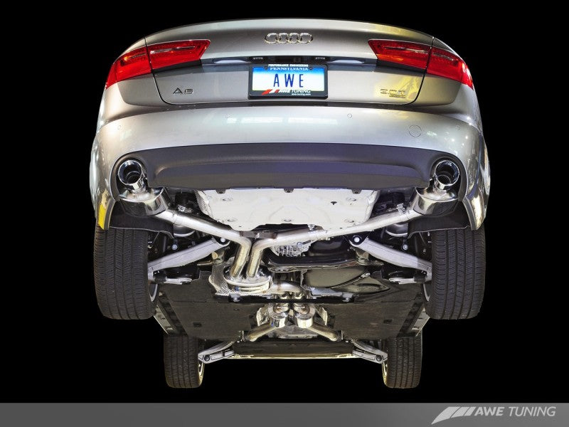 AWE Tuning Audi C7 A6 3.0T Touring Edition Exhaust - Dual Outlet Diamo –  Evolve Automotive USA