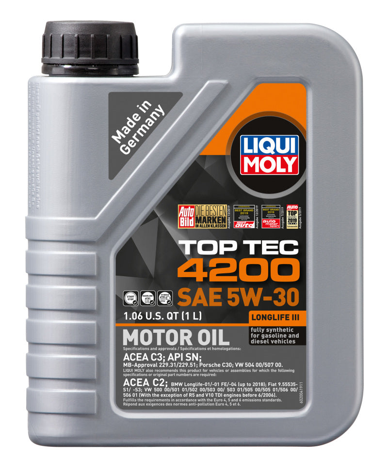 Liqui Moly Top Tec 4200 5W30 What does the original engine oil look like? 