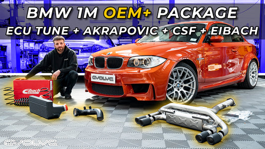 OEM+ 1M Upgrade Package! Evolve Stage 1 Tune + Akrapovič Exhaust + CSF Intercooler + Eibach Springs