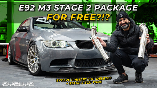 Evolve E92 M3 Stage 2 Package FOR FREE?!? - Primary Cat Deletes + ECU Tune