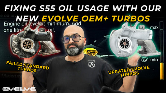 Fixing Matt's failed M4 turbos with our new Evolve OEM+ S55 Turbos - No more oil usage