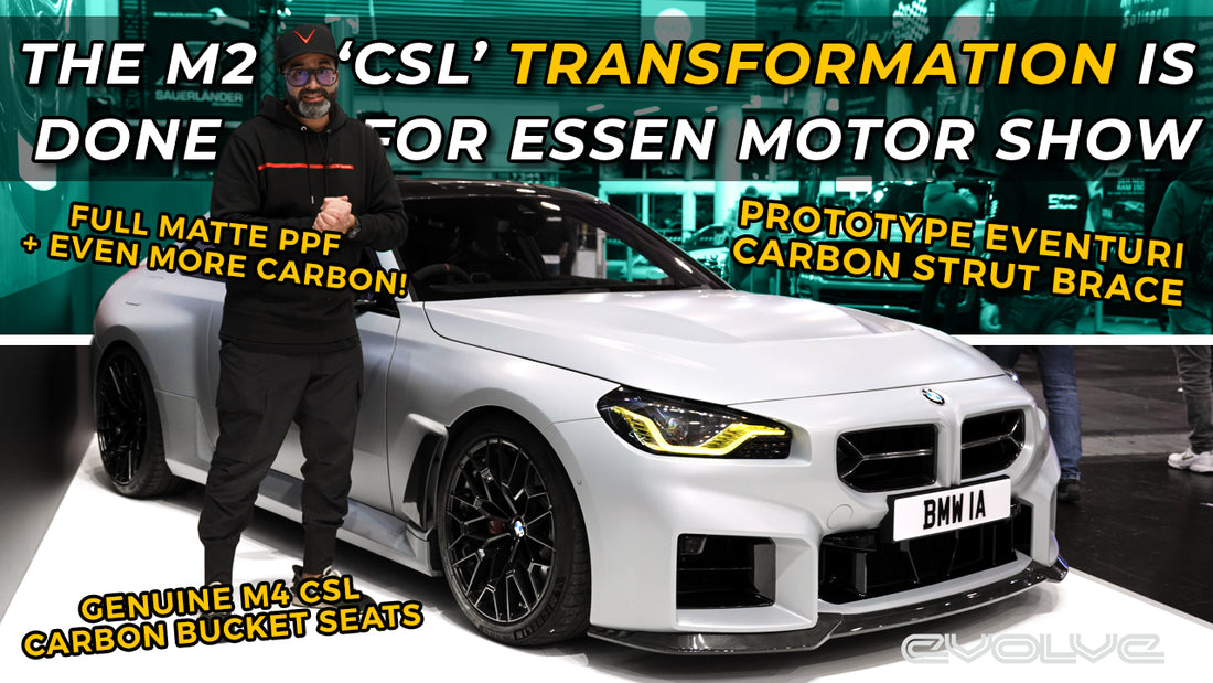 Transforming our G87 M2 in to a full 'CSL' for Essen Motor Show - Matte PPF + Carbon CSL Seats