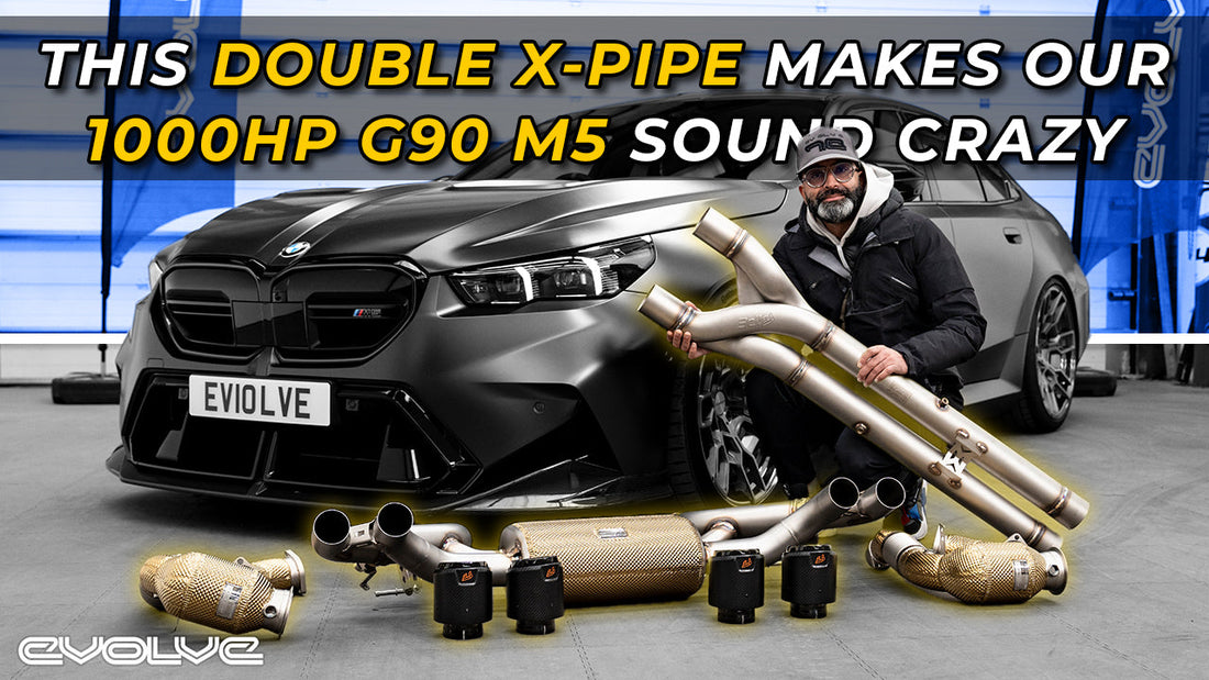 Making our 1000HP G90 M5 sound crazy! IPE Catless Downpipes + Double X-Pipe exhaust