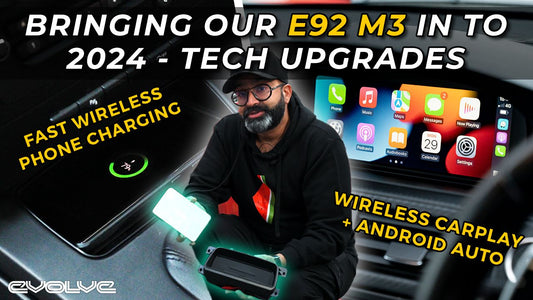 Adding Carplay/Android Auto + Wireless Charging to our E92 M3 - Induktiv + Mr12Volt Install + Review - Evolve Automotive USA