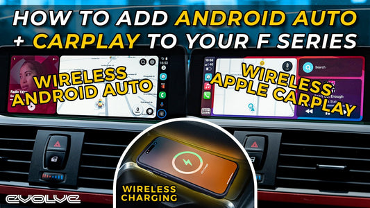 Android Auto/CarPlay + Wireless Charging for NBT F Series BMWs - Mr12Volt + Induktiv - Evolve Automotive USA