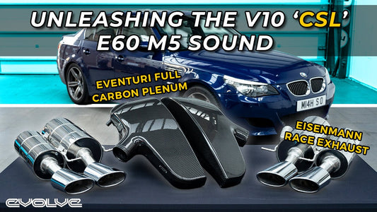 Eventuri Full Carbon Plenum and Eisenmann Race Exhaust for this E60 M5 - Install + Sound Clips - Evolve Automotive USA