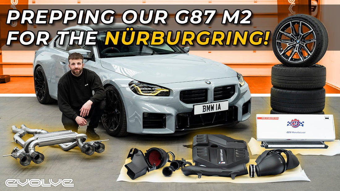 Nürburging prep for our G87 M2! Eventuri Intake + Eisenmann Exhaust + CSF Cooler Install - Evolve Automotive USA