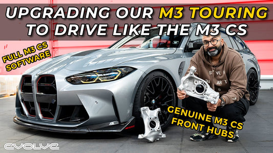 These 2 mods make our G81 M3 Touring drive like an M3 CS! Front Hubs + CS Software Upgrades - Evolve Automotive USA