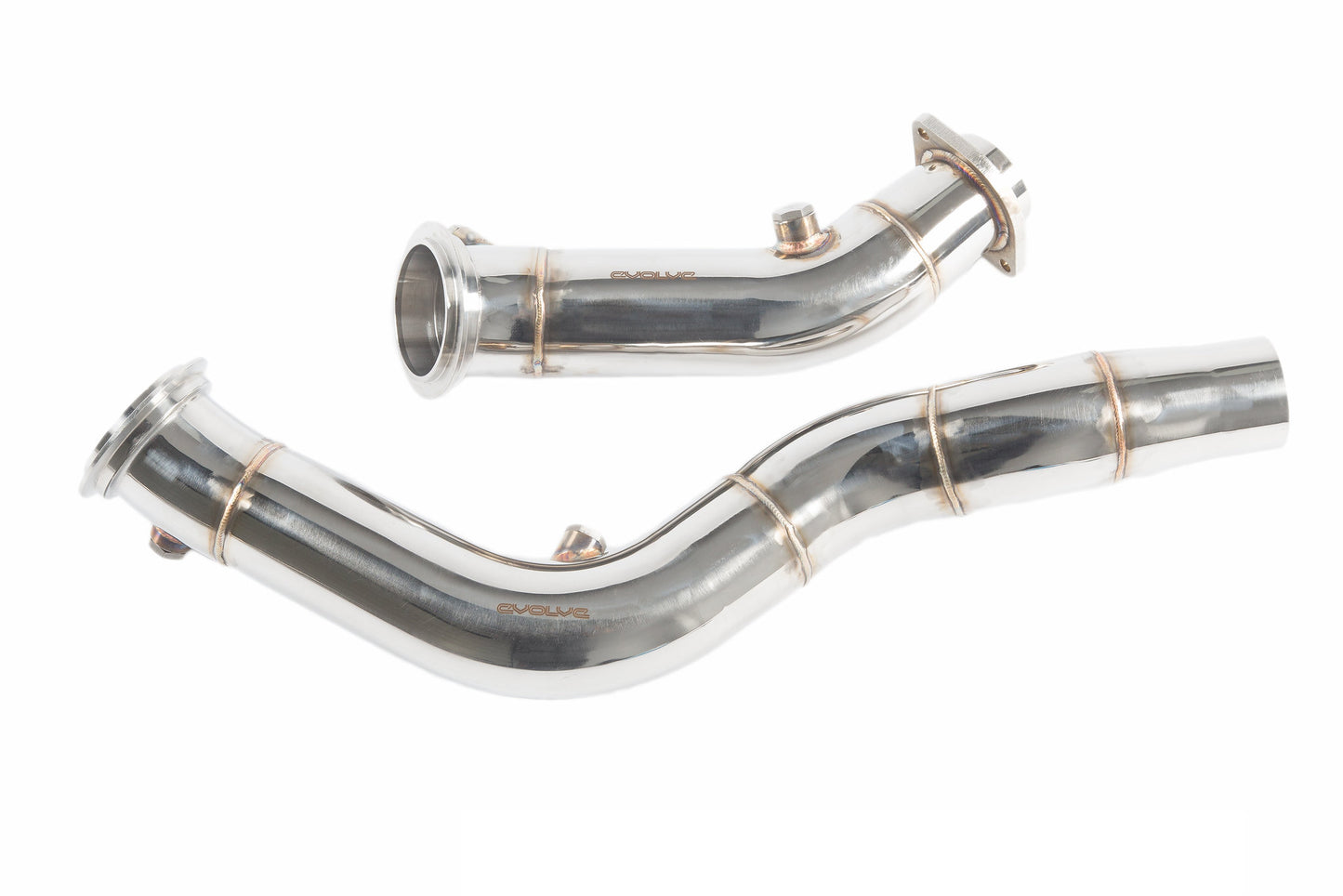 Evolve Catless Turbo Downpipes - BMW 2 Series F87 M2 Competition | 3 Series F80 M3 | 4 Series F82 | F83 M4 S55