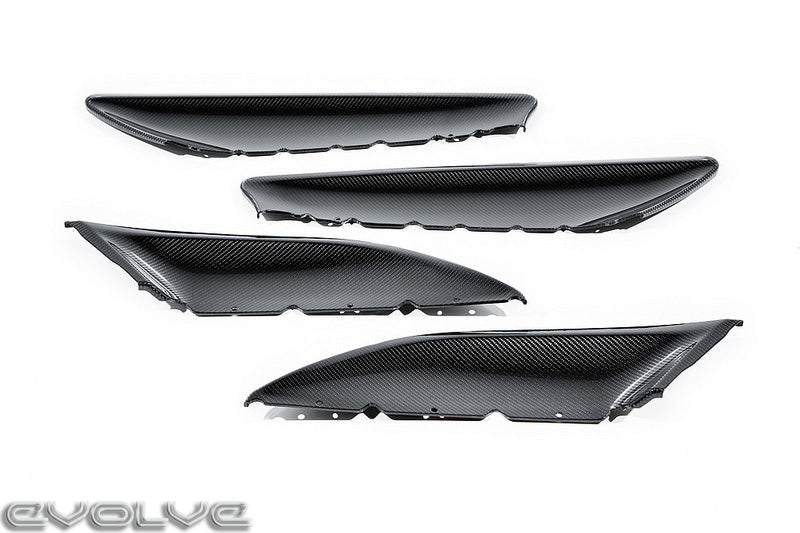 Alpha N Carbon Fibre Door Card Inserts - BMW 2 Series F87 M2 - Evolve Automotive