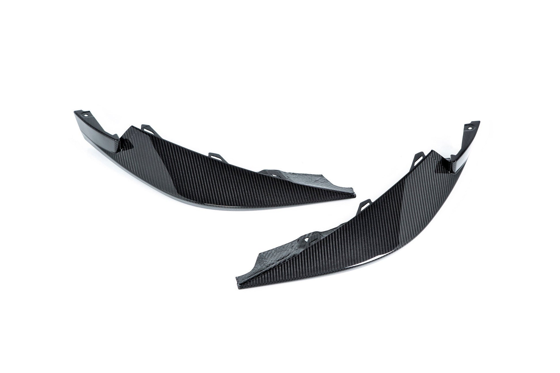 Alpha N Carbon Fibre Front Spoiler Corners - BMW 3 Series G80 M3 | 4 Series G82 M4 - Evolve Automotive