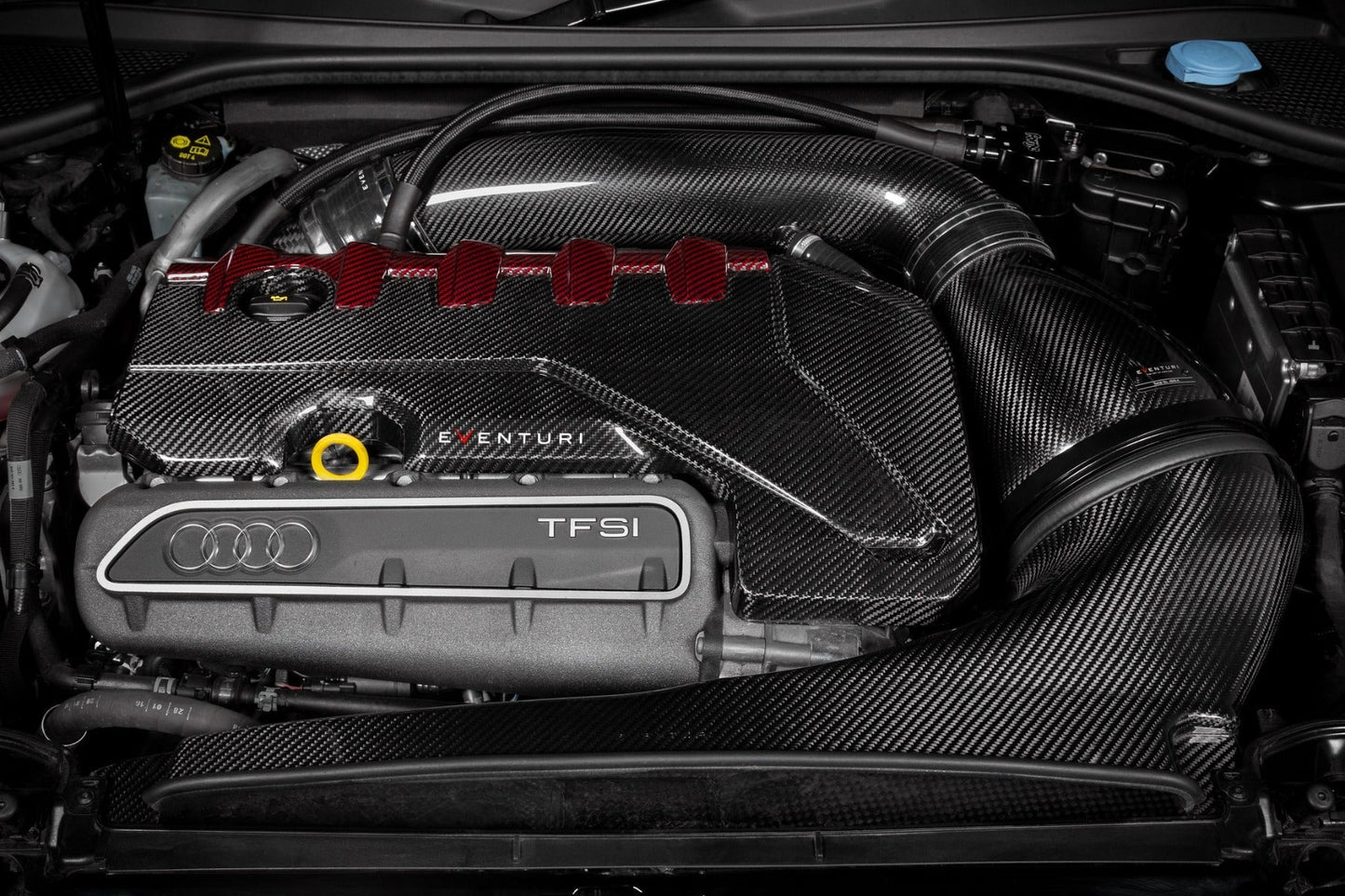 Eventuri Carbon Fibre Engine Cover - Audi RS3 8V | 8Y | TT-RS 8S | RSQ3 - Evolve Automotive