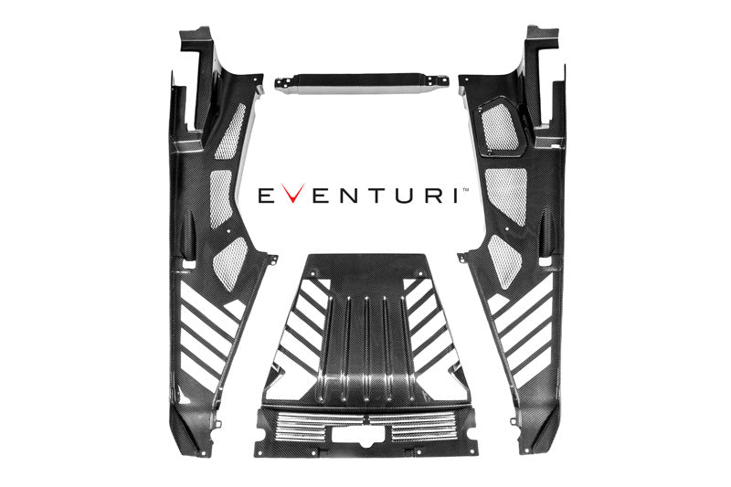 Eventuri Carbon Fibre Engine Cover Set - Lamborghini Huracan - Evolve Automotive