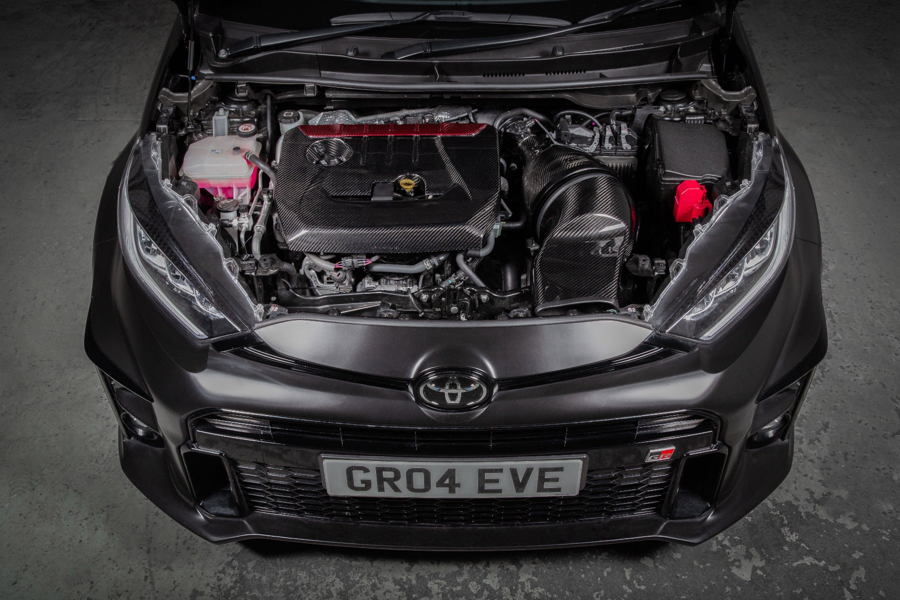 Eventuri Gloss Carbon Fibre Engine Cover - Toyota GR Yaris - Evolve Automotive