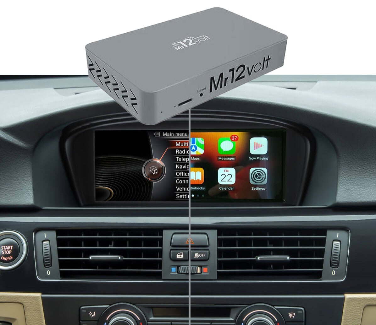 Mr12Volt MOST Bus BMW CIC CarPlay & AA Interface with OEM microphone support - BMW E8X 1 Series | E9X 3 Series | E6X 5 series - Evolve Automotive