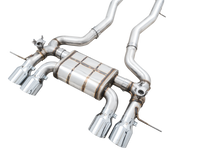 AWE SwitchPath Catback Exhaust for BMW G8X M3/M4 - Chrome Silver Tips