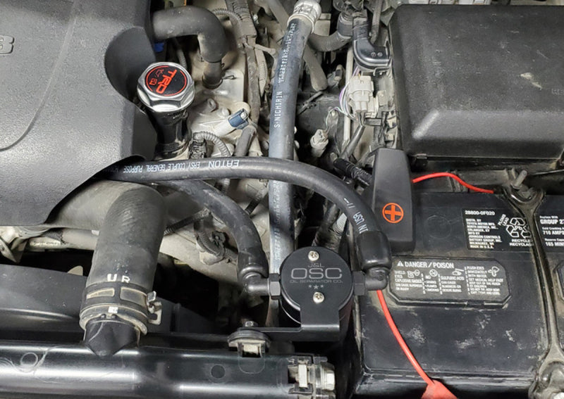 J&L 07-21 Toyota Tundra 5.7L Driver Side Oil Separator 3.0 - Black Anodized