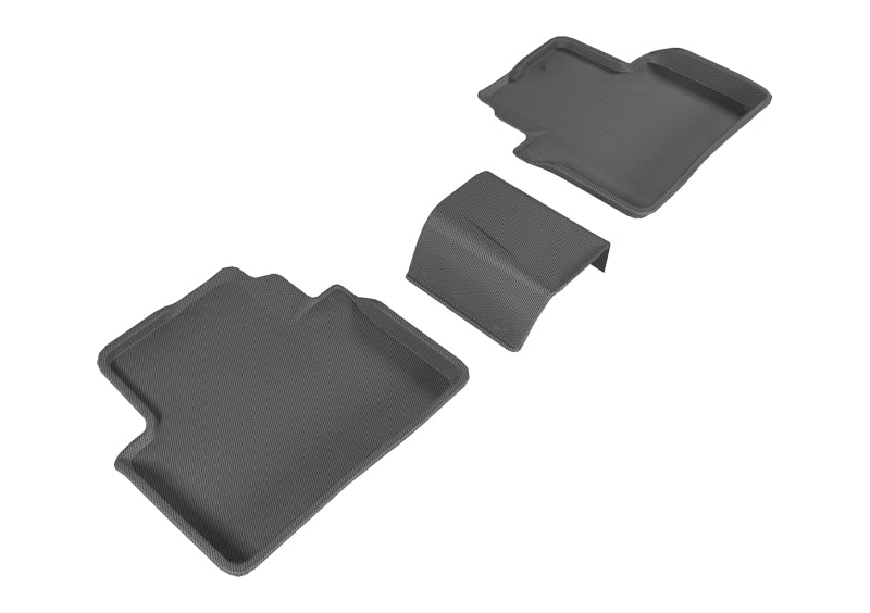 3D MAXpider 16-20 Honda Civic Kagu 2nd Row Floormats - Black