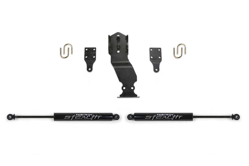 Fabtech 17-20 Ford Superduty 4WD Stealth Dual Steering Stabilizer Kit