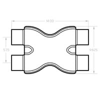 MagnaFlow Smooth Trans X 3/3 X 14 SS