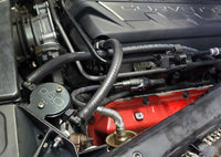 J&L 20-23 Chevrolet Corvette 6.2L LT2 Targa Top Passenger Side Oil Separator 3.0 - Black Anodize
